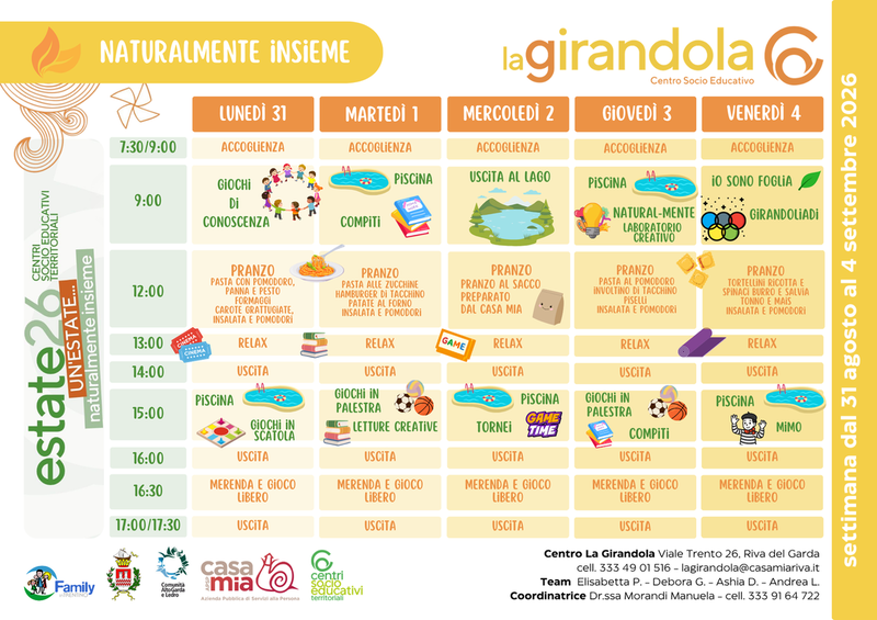 Centro La Girandola | 31 agosto-04 settembre 