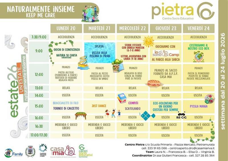 Centro Pietra | 20-24 luglio