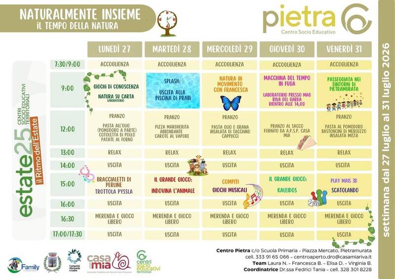 Centro Pietra | 27-31 luglio
