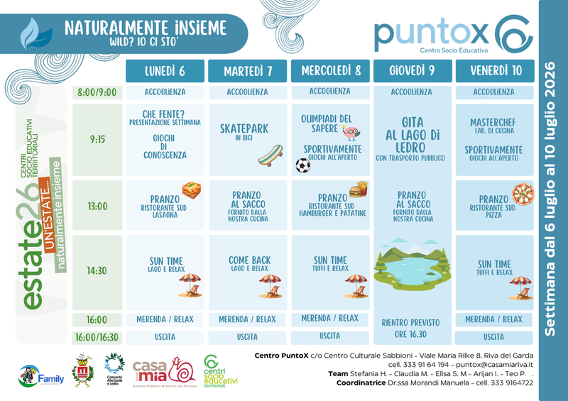 Centro Punto X | 06-10 luglio