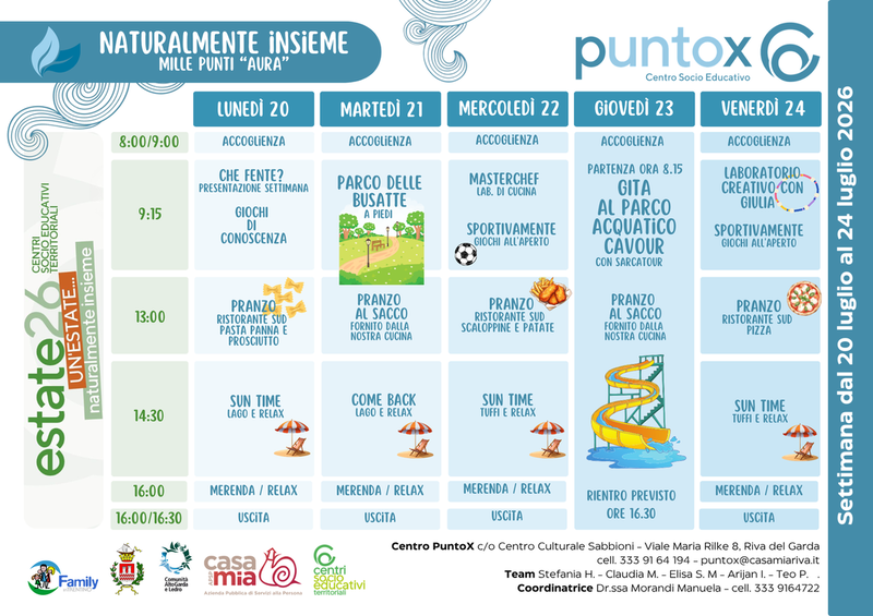 Centro Punto X | 20-24 luglio