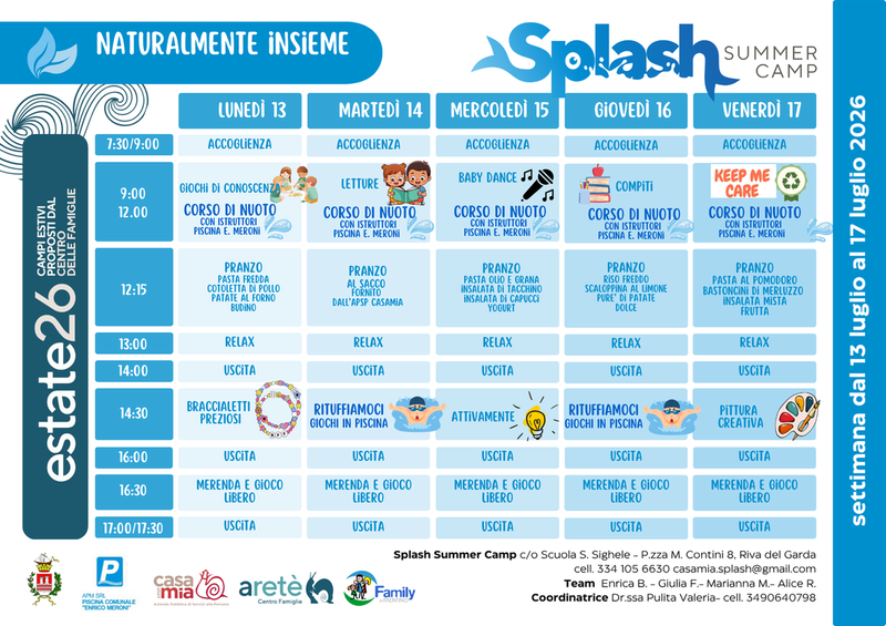 Centro Splash | 13-17 luglio