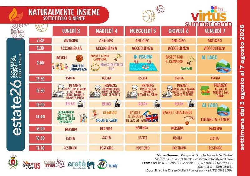 Centro Virtus Summer Camp | 03-07 agosto 