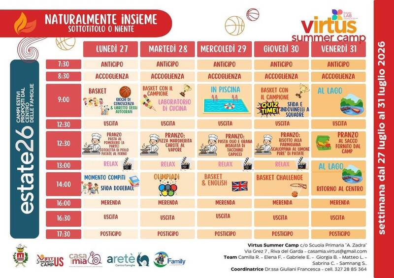 Centro Virtus Summer Camp | 27-31 luglio
