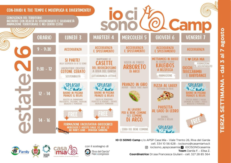 Io Ci Sono Camp | 03-07 agosto