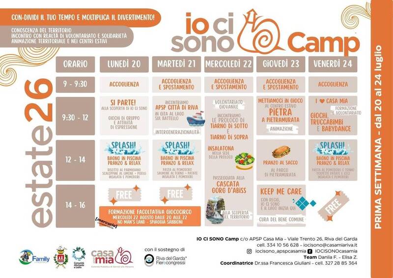 Io Ci Sono Camp | 20-24 luglio