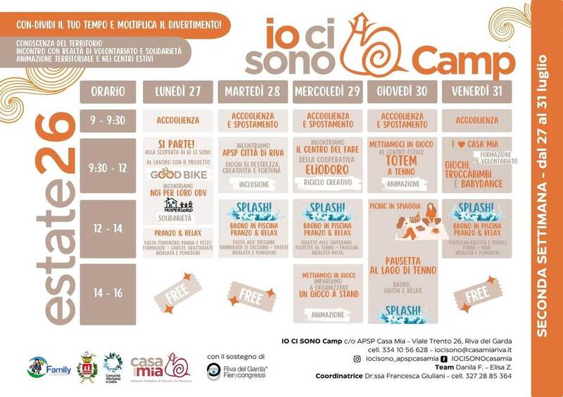 Io Ci Sono Camp | 27-31 luglio