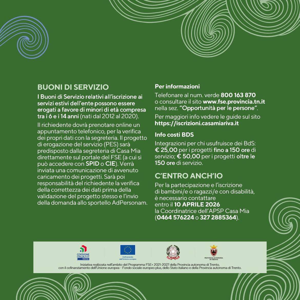 Immagine: Estate26 Info buoni