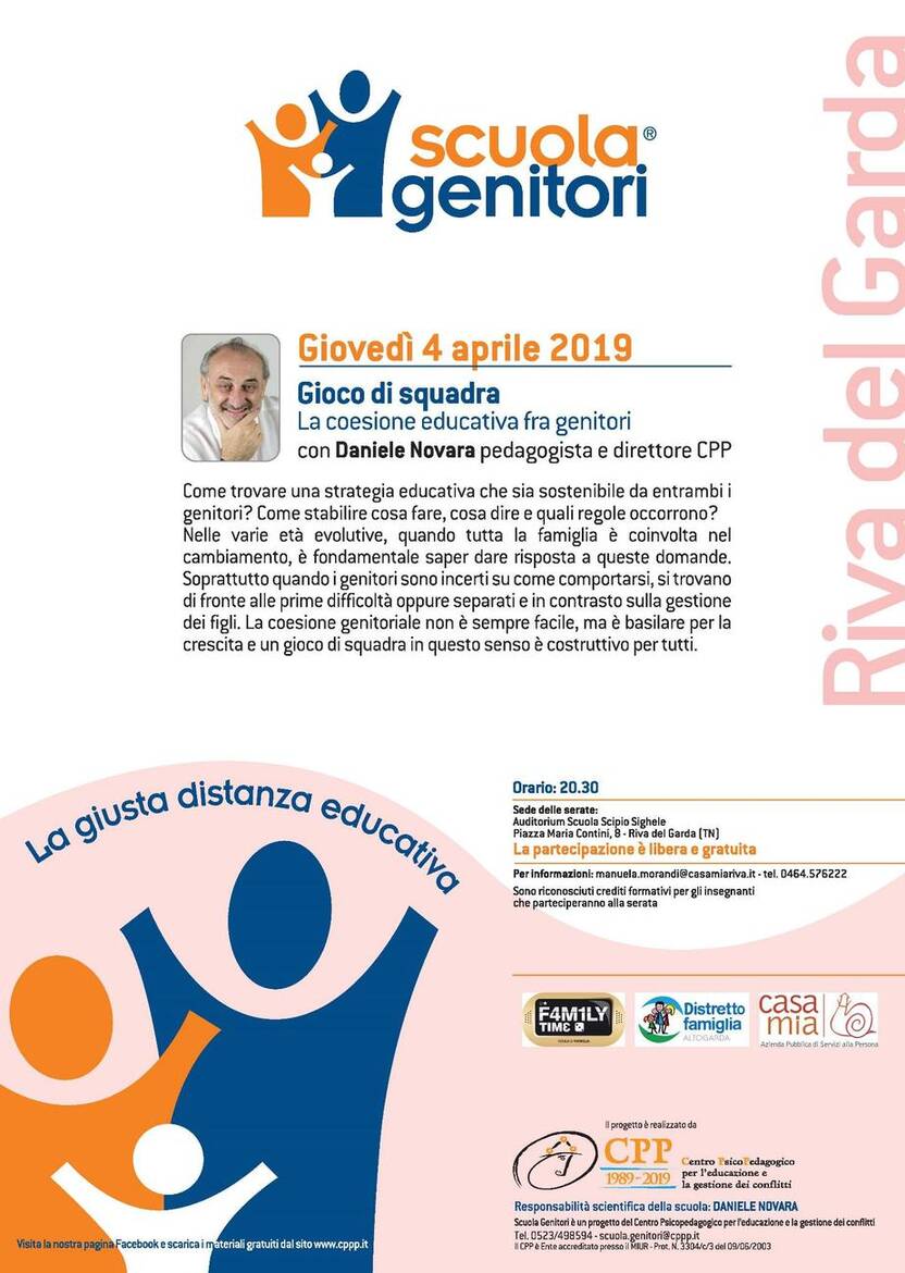 Immagine: Scuola Genitori | Gioco di squadra a Riva del Garda