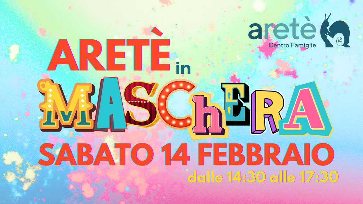 È tempo di Carnevale! La festa al Centro Famiglie Aretè sarà sabato 14 febbraio. Cosa ci aspetta quest’anno? Un pomeriggio di festa assieme ai ragazzi e alle ragazze di TimeOut, tra giochi, musica e animazioni, con palloncini, truccabimbi e un golosissimo laboratorio di cucina per preparare dolci carnevaleschi. Novità di quest’anno lo swap-party di costumi di Carnevale! In occasione di M’illumino di Meno, la Giornata del risparmio energetico e degli stili di vita sostenibili che sarà il 16 febbraio, vorremmo rendere il carnevale meno impattante. Come? Dando nuova vita a quei vestiti ormai troppo piccoli che abbiamo dimenticato in qualche angolo dell’armadio… Già dal venerdì raccogliamo costumi di Carnevale in buono stato, cappelli, accessori simpatici (non parrucche) e li mettiamo a disposizione di chi vorrà portarli a casa o indossarli alla festa! Chiuderemo come di consueto con una merenda insieme