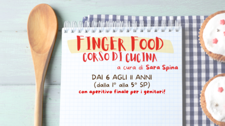 Locandina del corso di cucina di Finger Food