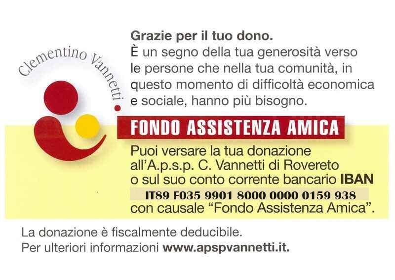 Immagine: Fondo assistenza amica