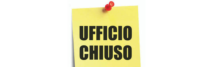 Immagine: AVVISO CHIUSURA UFFICI AMMINISTRATIVI 05.08.2026