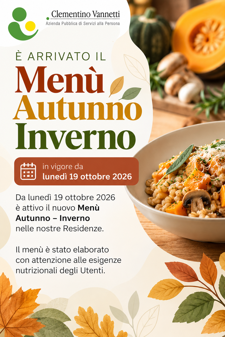 Immagine: E' arrivato il nuovo menù autunno - inverno