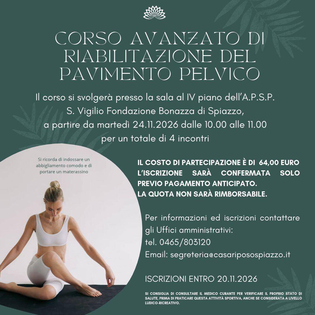 Immagine: CORSO AVANZATO DI RIABILITAZIONE DEL PAVIMENTO PELVICO
