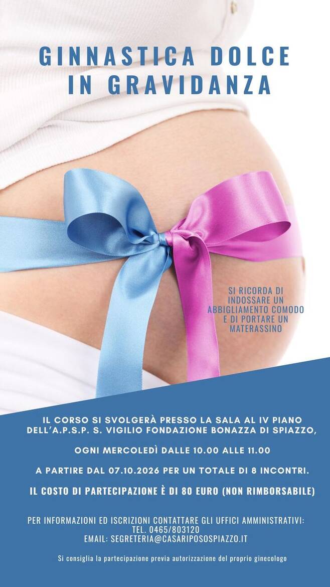 Immagine: CORSO DI GINNASTICA DOLCE IN GRAVIDANZA