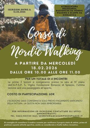 Immagine: CORSO DI NORDIC WALKING