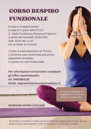 Immagine: CORSO RESPIRO FUNZIONALE