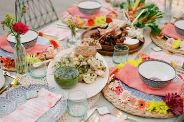 Pranzo in giardino con familiari e volontari 