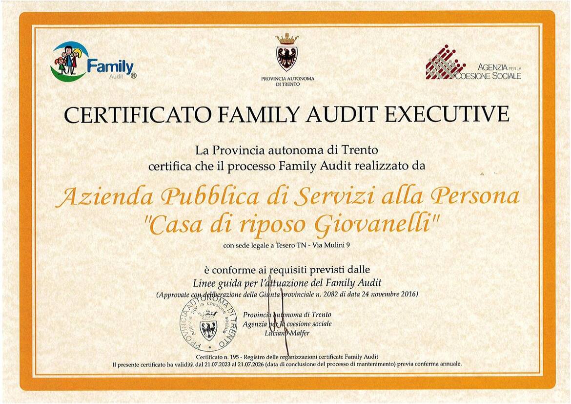 Immagine: APSP GIOVANELLI Certificato executive page 0001