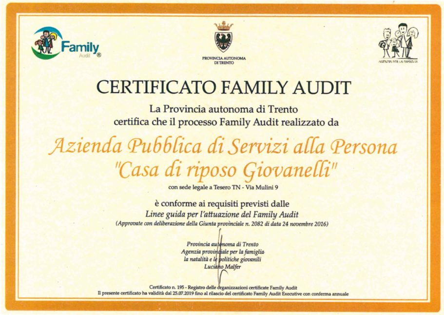 Immagine: Certificato Family