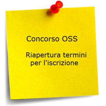 Riapertura termini iscrizione concorso pubblico per la copertura di sette posti O.S.S.