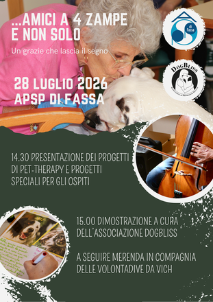 Immagine: ...AMICI A 4 ZAMPE E NON SOLO - 28 luglio alle ore 14:30 