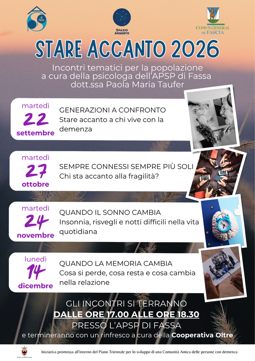 Immagine: STARE ACCANTO 2026