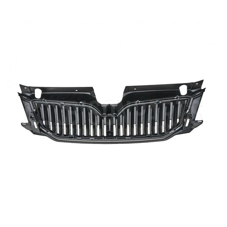 RADIATOR BUMPER GRILLE BLACK COMPLETE WITH CHROME TRIM