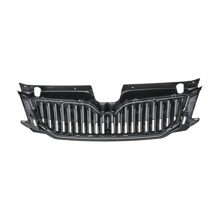 RADIATOR BUMPER GRILLE BLACK COMPLETE WITH BLACK TRIM