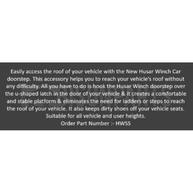 HUSAR WINCH CAR DOORSTEP (EASY ACCESS ROOF)