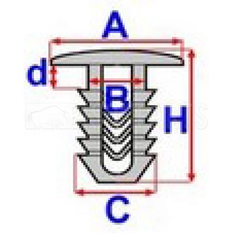 SILL / DOOR RUBBER SEAL TRIM CLIPS MOULDING