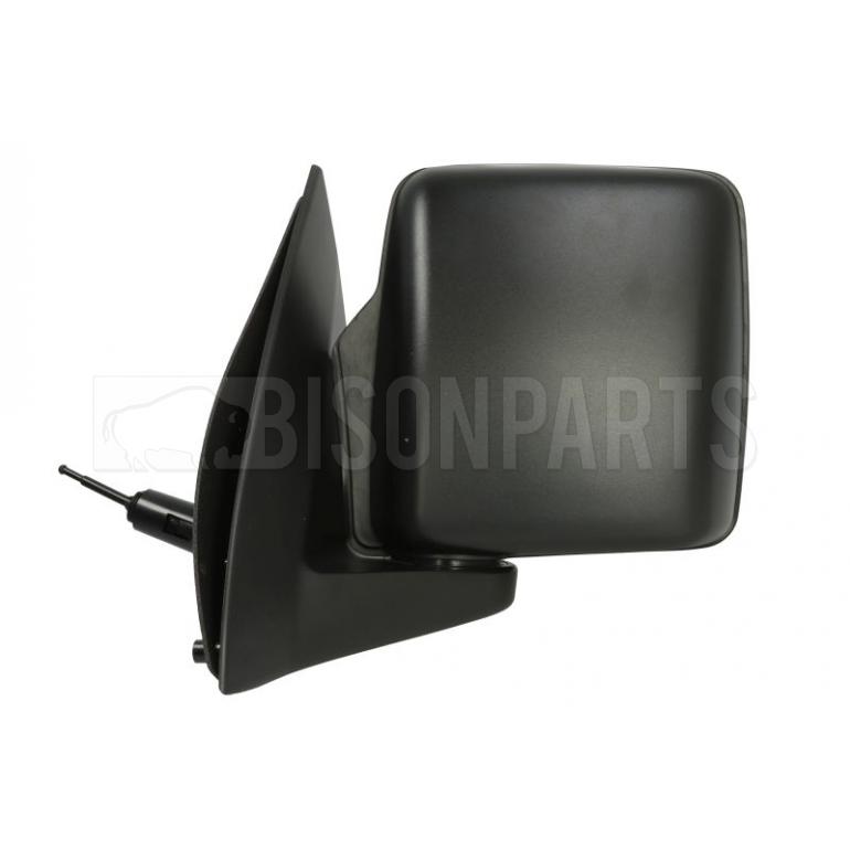 BLACK MANUAL DOOR WING MIRROR PASSENGER SIDE LH