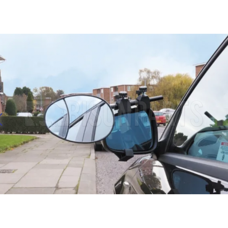 TOWING MIRROR WITH BUILT IN BLINDSPOT (SINGLE) FITS RH OR LH