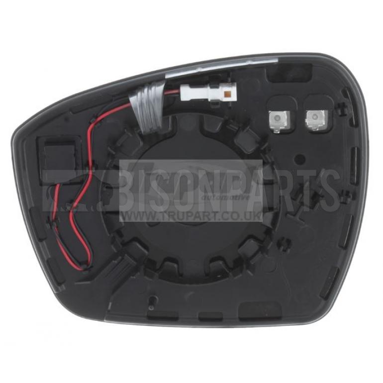 HEATED MIRROR GLASS W/ BLIND SPOT INDICATOR DRIVER SIDE RH 
