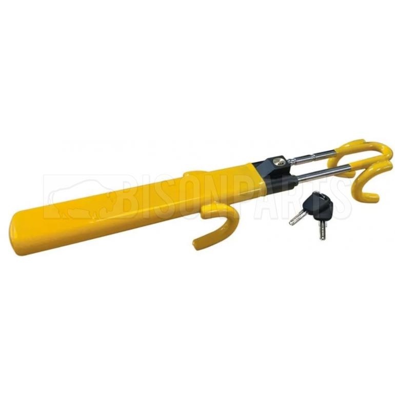STEERING WHEEL LOCK WITH DOUBLE HOOK (SUMMIT)
