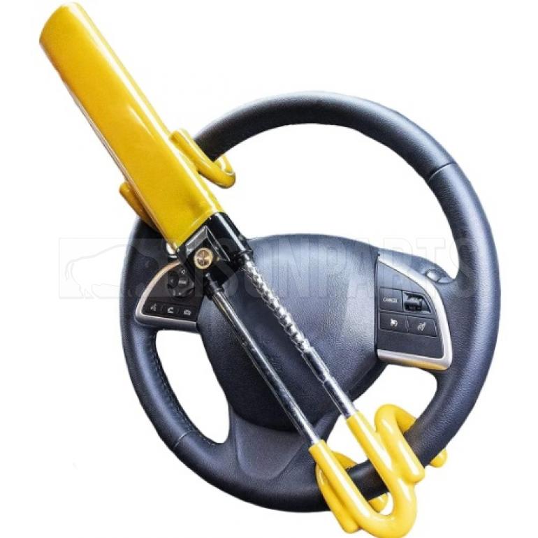STEERING WHEEL LOCK WITH DOUBLE HOOK (SUMMIT)