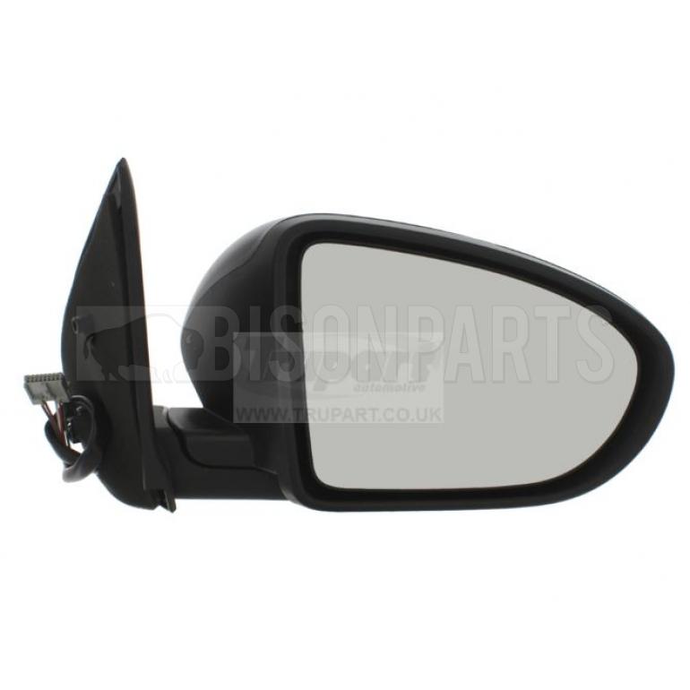 BLACK ELECTRIC ADJUST HEATED MIRROR HEAD DRIVER SIDE RH