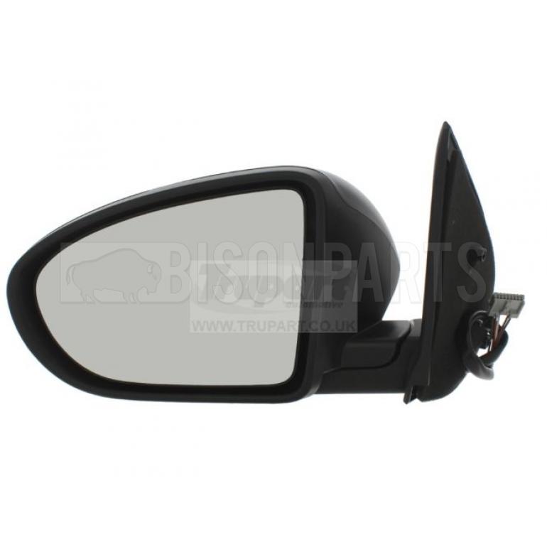 BLACK ELECTRIC ADJUST HEATED MIRROR HEAD PASSENGER SIDE LH