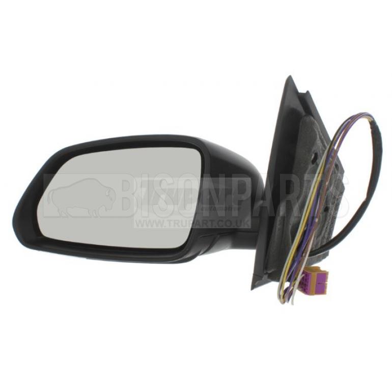 BLACK ELECTRIC ADJUST HEATED MIRROR HEAD PASSENGER SIDE LH