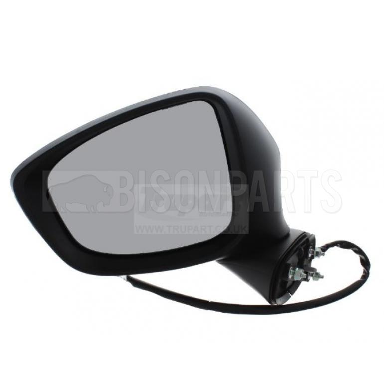 BLACK ELECTRIC ADJUST POWER FOLDING HEATED MIRROR HEAD PASSENGER SIDE LH