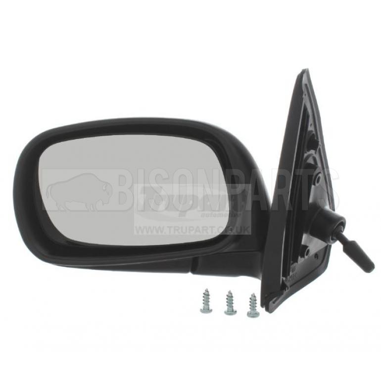 BLACK TEXTURED CABLE ADJUST MIRROR HEAD PASSENGER SIDE LH
