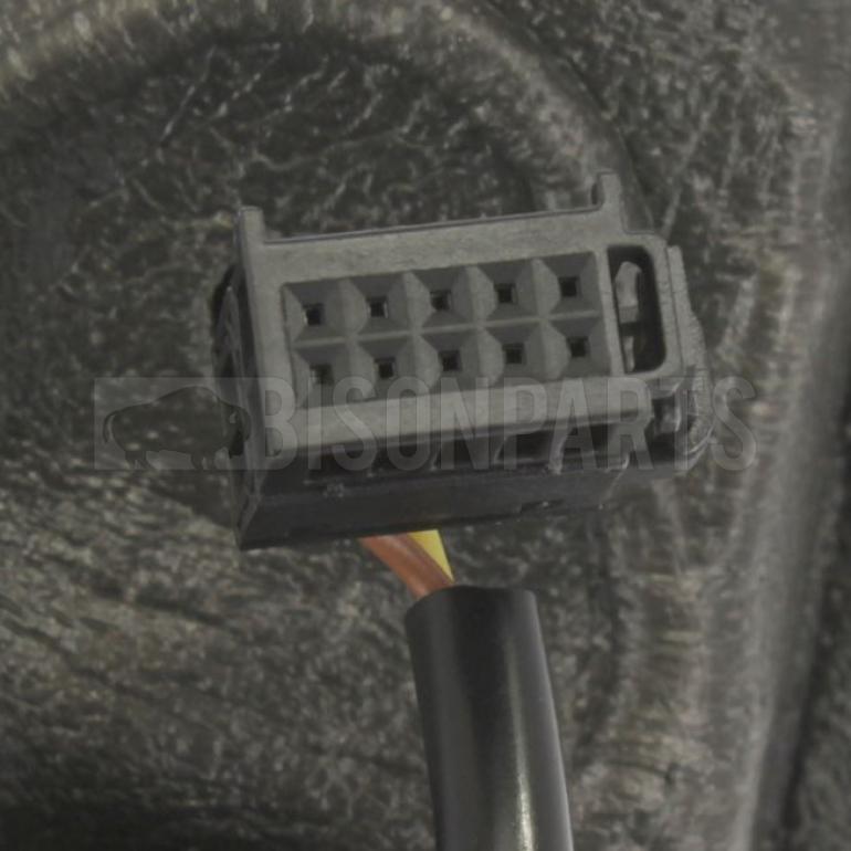 BLACK TEXTURED CABLE ADJUST MIRROR HEAD DRIVER SIDE RH
