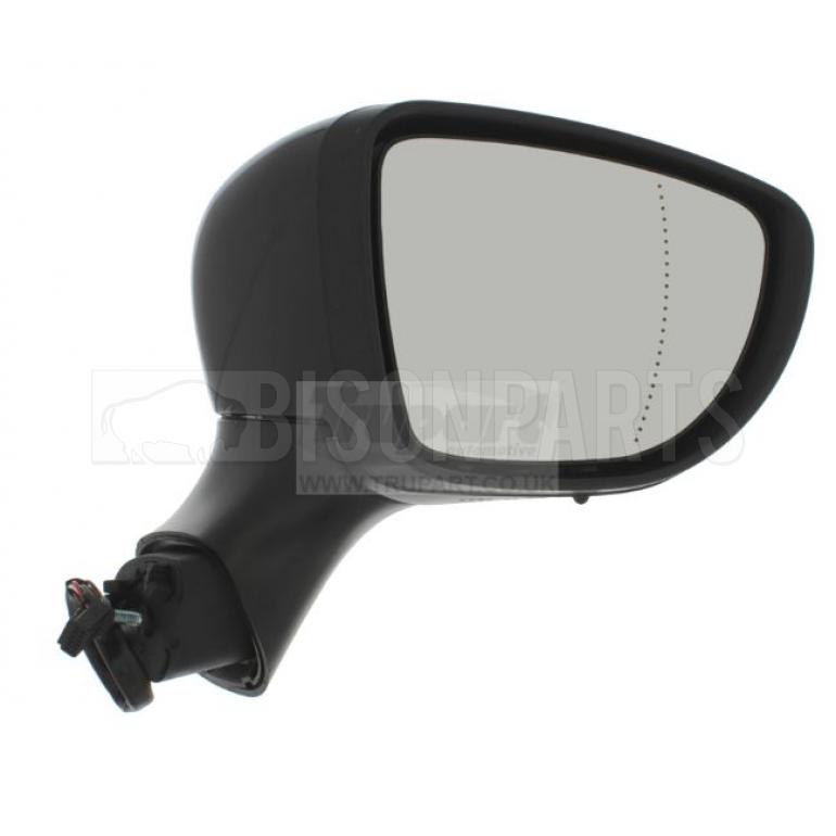 BLACK ELECTRIC ADJUST HEATED MIRROR HEAD DRIVER SIDE RH