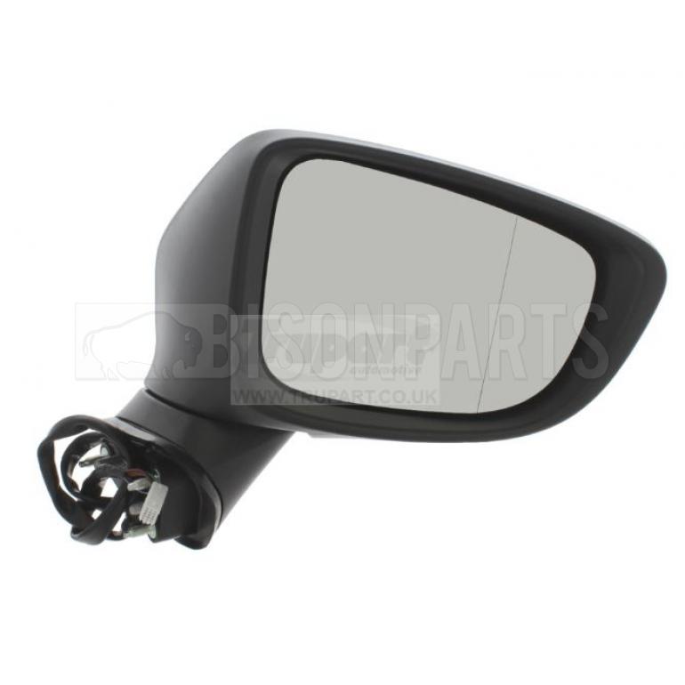 BLACK ELECTRIC ADJUST POWER FOLDING HEATED MIRROR HEAD DRIVER SIDE RH