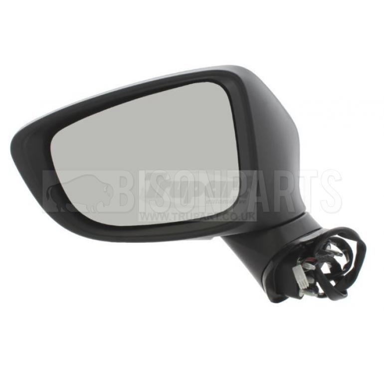 BLACK ELECTRIC ADJUST POWER FOLDING HEATED MIRROR HEAD PASSENGER SIDE LH