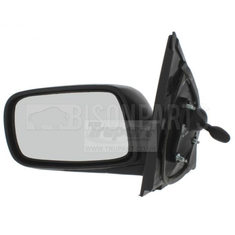 BLACK TEXTURED CABLE ADJUST MIRROR HEAD PASSENGER SIDE LH