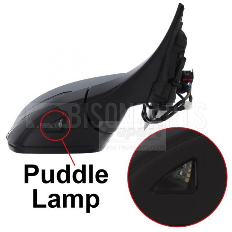 PRIMED ELECTRIC ADJUST POWER FOLDING HEATED MIRROR HEAD DRIVER SIDE RH