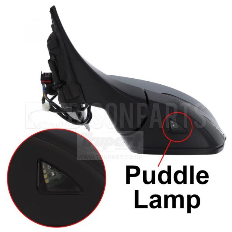 PRIMED ELECTRIC ADJUST POWER FOLDING HEATED MIRROR HEAD PASSENGER SIDE LH