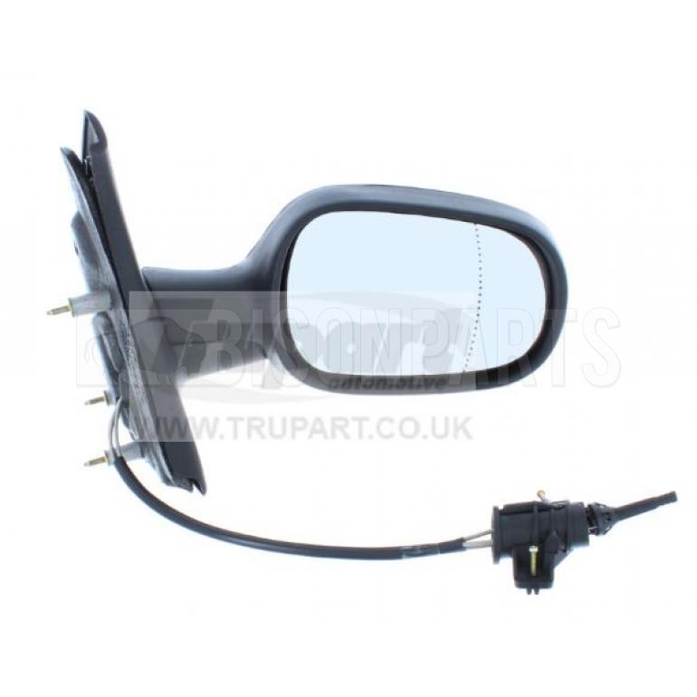 BLACK TEXTURED CABLE ADJUST MIRROR HEAD DRIVER SIDE RH